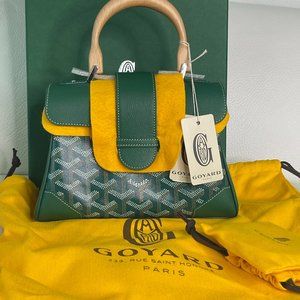 Goyard Green Saigon Souple (Supple) Mini Top Handle Bag - Coveted/Rare
